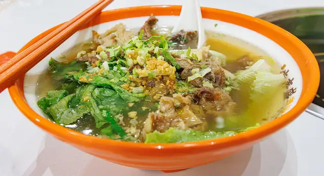 A bowl of noodle soup on Bandao Third Road